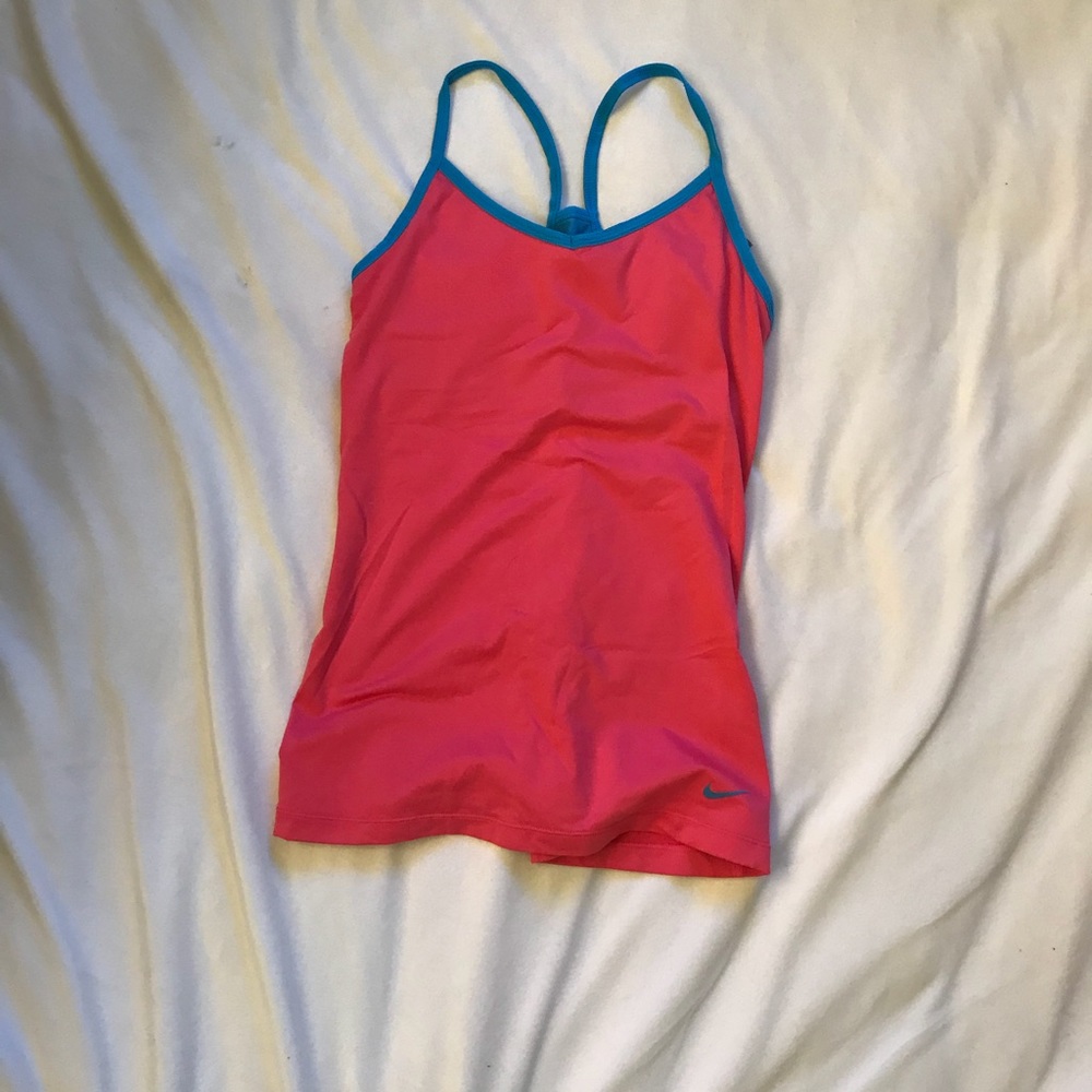 Pink nike tank top